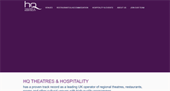 Desktop Screenshot of hqtheatres.com