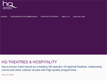 Tablet Screenshot of hqtheatres.com